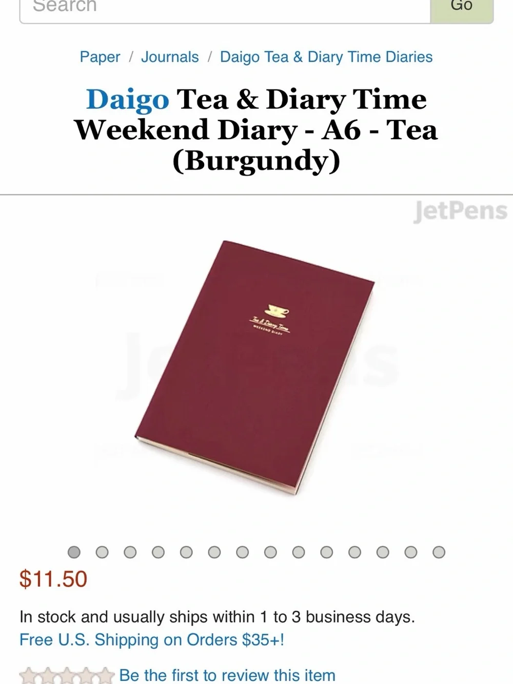 Weekend Tea & a Journal - Burgundy/Yellow